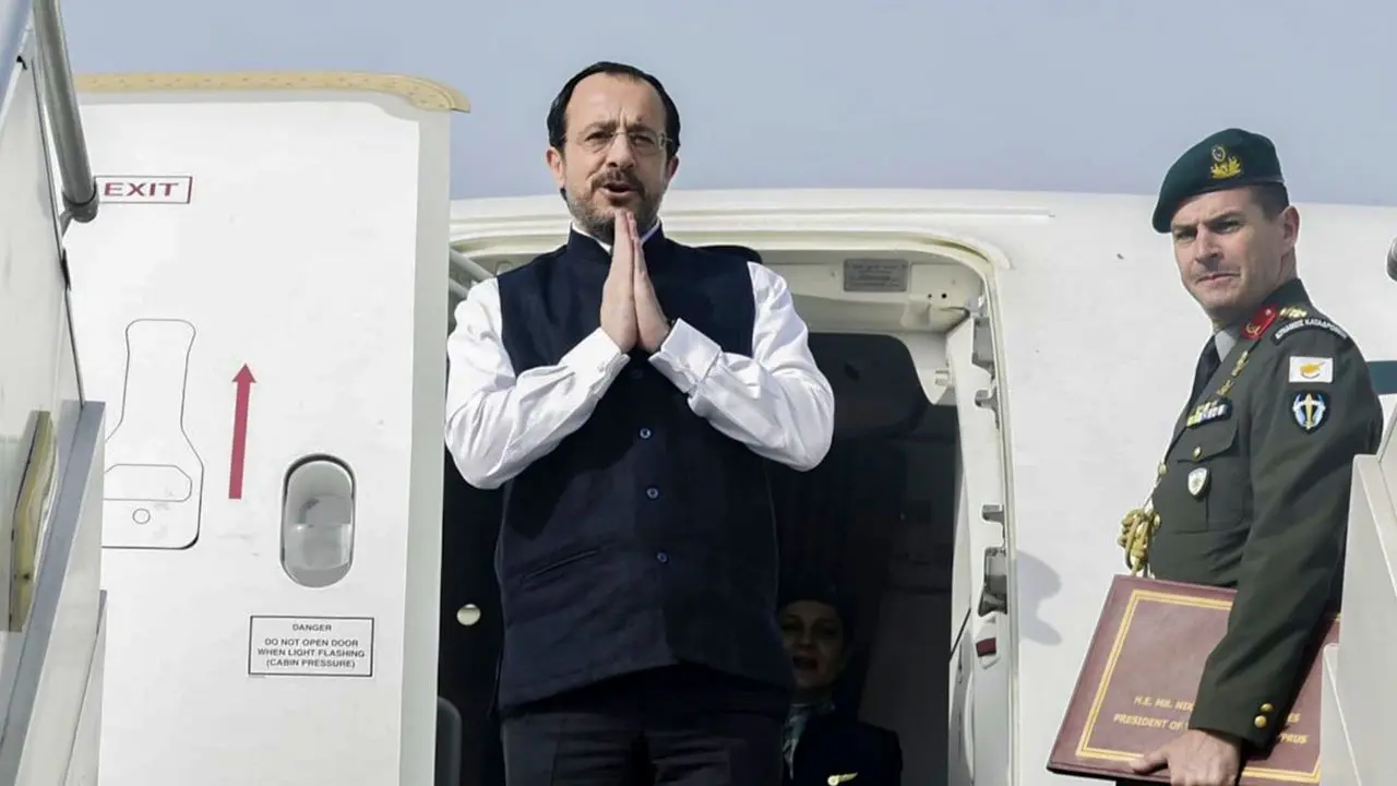 Cyprus President Nikos Christodoulides. Pic/PTI